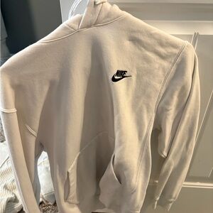 Nike White Hoodie Sweatshirt